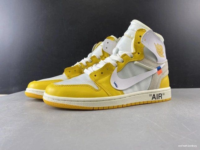 Yellow-Cone AQ0818-149 Jordan Powder Dark Air x NRG White 1 Off-White 0720